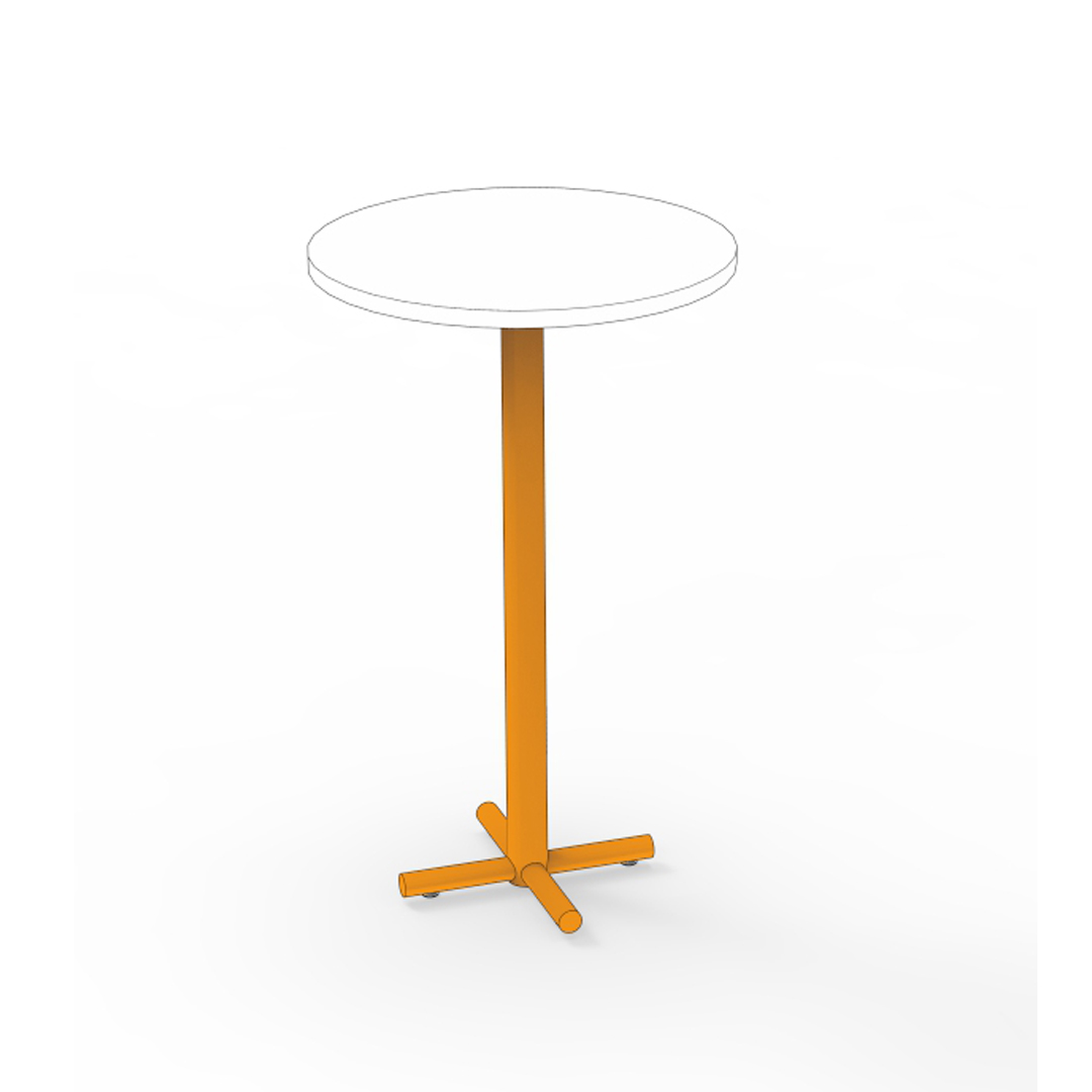 Hanna Tubular X Base with Round Top