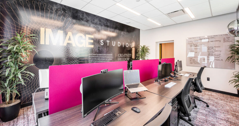 Image Studios Office with Tayco's Height Adjustable Tables